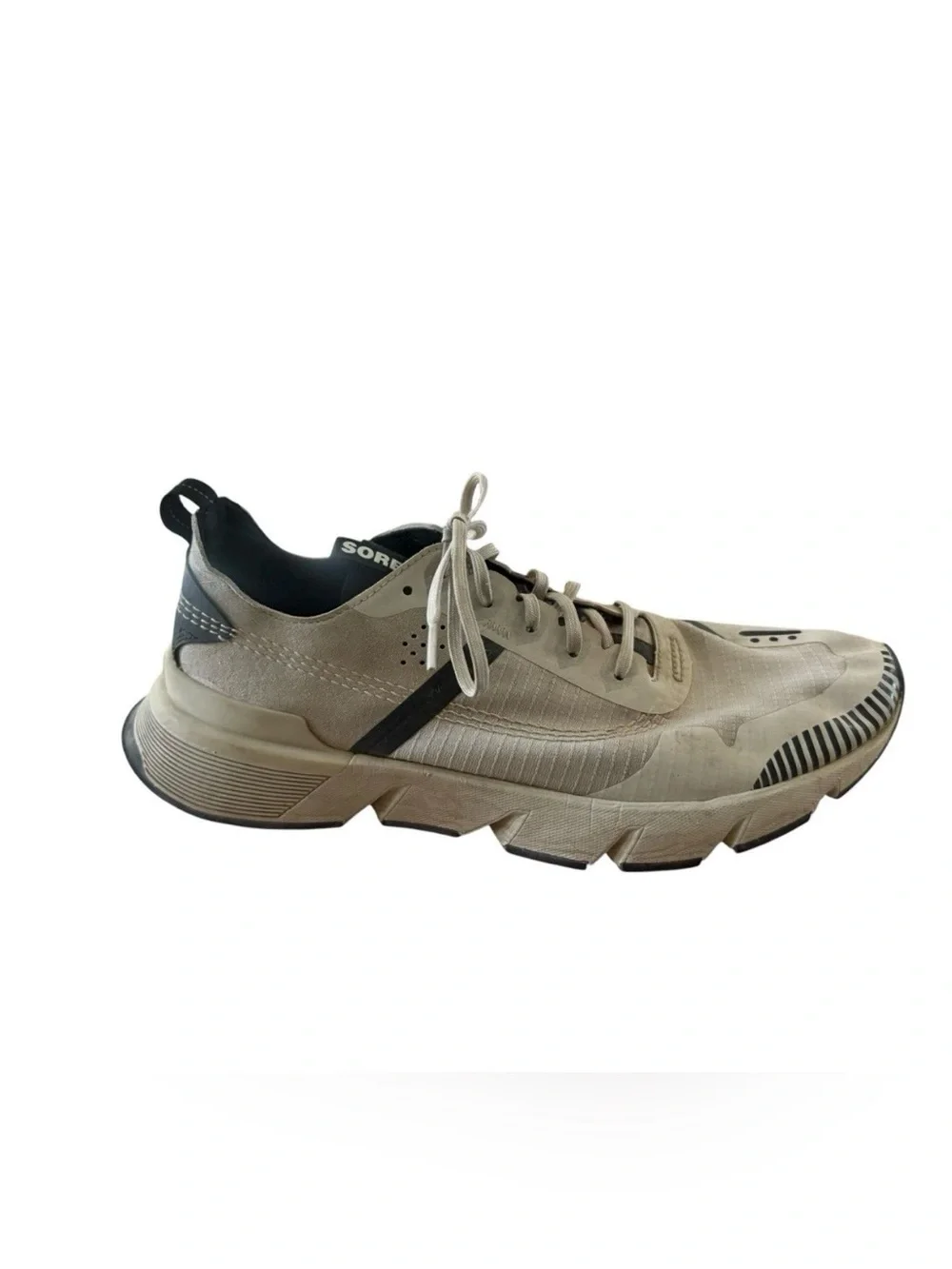 Sorel Kinetic Rush Ripstop athletic sneakers Mens Size 11 Off White